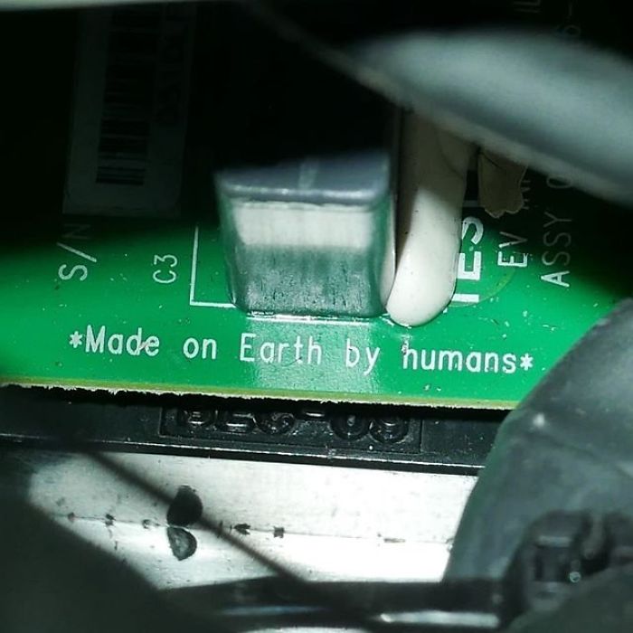 Printed On The Circuit Board Of A Car In Deep Space