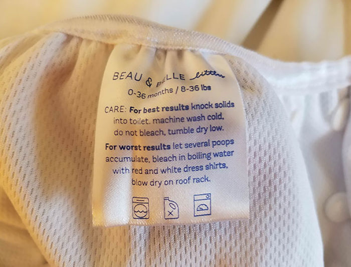 These Care Instructions On A Kid